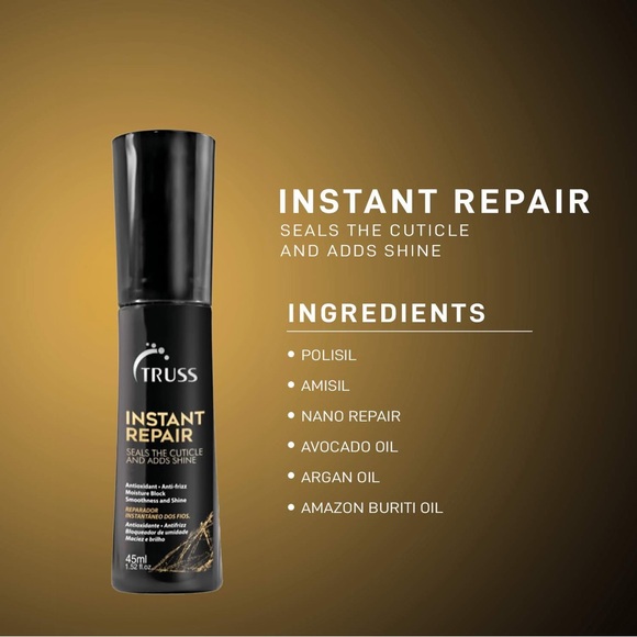 TRUSS Instant Repair Daily Hair Protector Leave-In 45ml Styling Spray Anti-Frizz - Picture 6 of 11